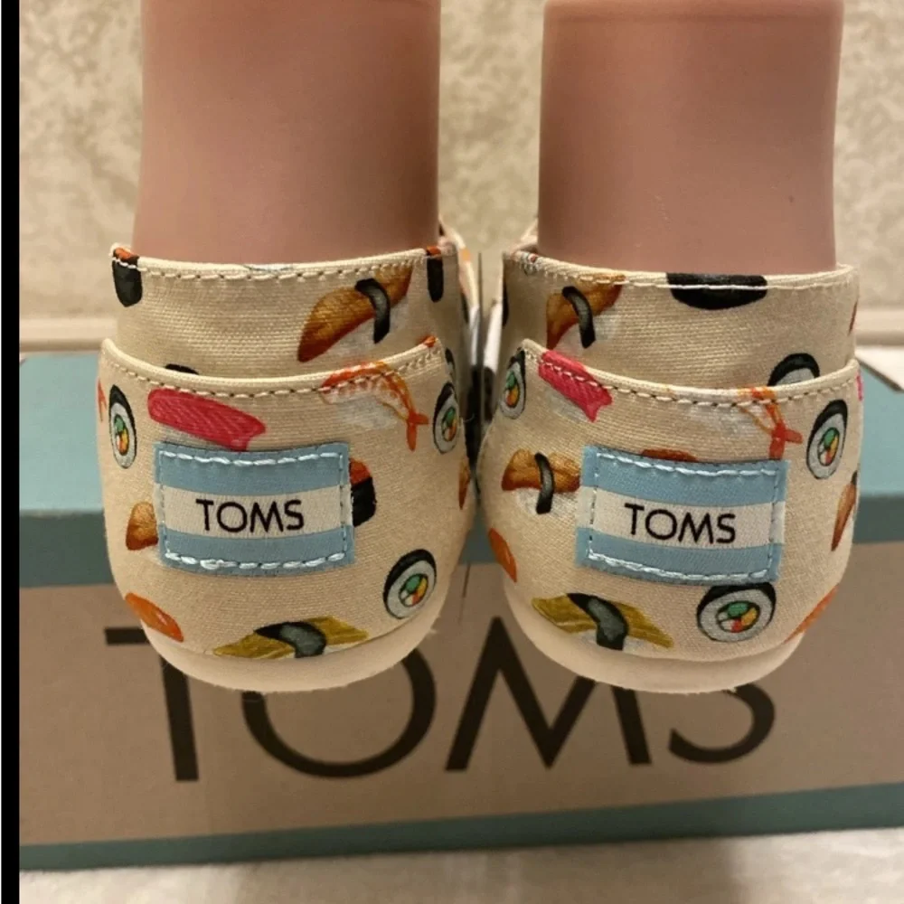 Toms Natural Beige Sushi Print Loafers